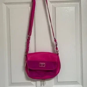 Fossil Bags Fossil Leather And Calf Hair Hot Pink Bag Poshmark